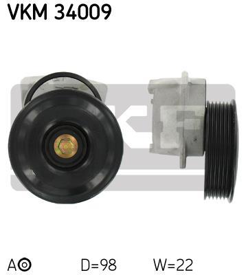Rolo tensor da correia trapezoidal estriada SKF ref. VKM 34009